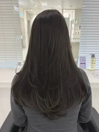 セミロング カラー ♡上品韓国髪♡ブラ ウン/SAYATOのヘアスタイル