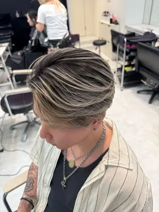 カラー メンズ 【バレイヤージュ】 🔥メンズRYUTAのヘアスタイル