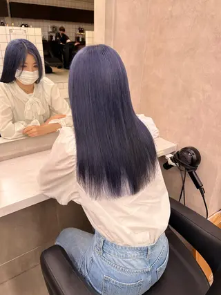 セミロング カラー ヘアアレンジ 🩵 JURI🩵のヘアスタイル