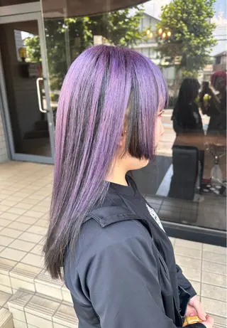 ロング カラー タカツド ユウキのヘアスタイル