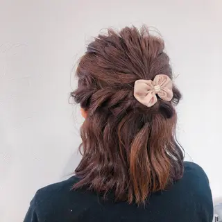 ミディアム やました りなのヘアスタイル