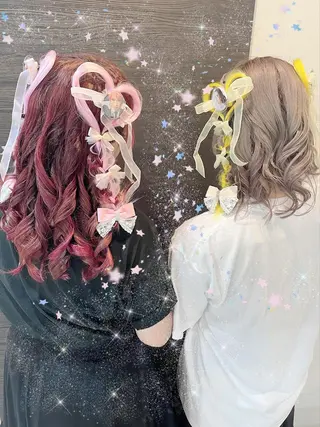 ヘアアレンジ 最高級シールエクステ 💜Fave/あかねのヘアスタイル