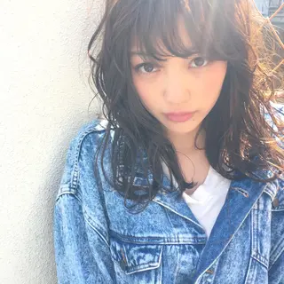 ミディアム カラー パーマ SUZUKI KEISUKEのヘアスタイル