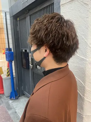 ショート パーマ メンズ 佐野 拓海のヘアスタイル