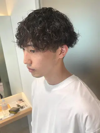 パーマ メンズ 佐藤 梨里花 ❤︎のヘアスタイル