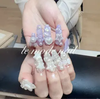 ネイル 🎀kira 長さだし💗モチ最高のネイルデザイン