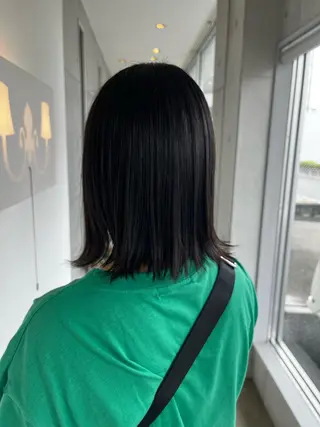 ミディアム おせ ちさとのヘアスタイル