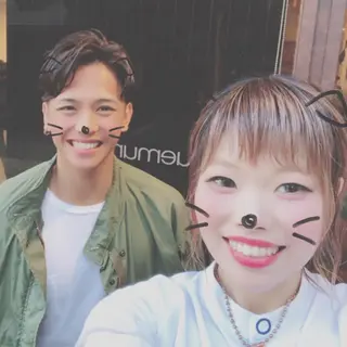 ショート パーマ メンズ コレットヘアー 田中アヤノのヘアスタイル