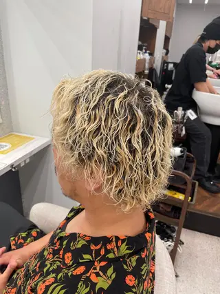 パーマ メンズ 京都河原町 メンズパーマ助川龍哉のヘアスタイル