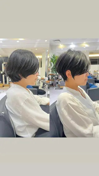 ショート 襟足でお悩みの方✂︎ くびれ職人ハシモトのヘアスタイル