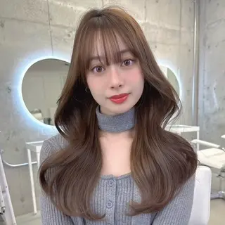 ロング 韓国レイヤー/透明感 カラー🦋mioのヘアスタイル