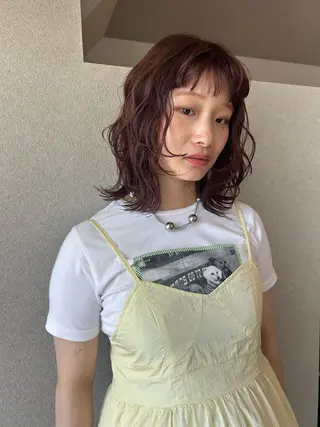 ミディアム カラー Fujii Naoのヘアスタイル