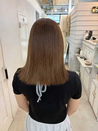ミディアム カラー GiseL 博多筑紫口店のヘアスタイル