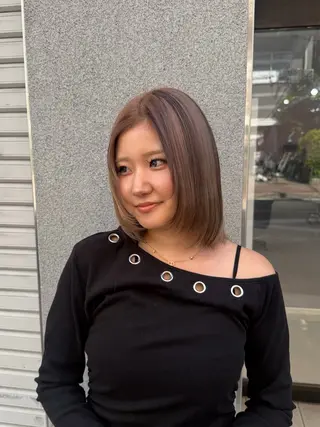 ミディアム カラー 色落ちまで盛れる 💟まなみのヘアスタイル