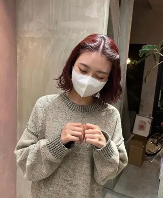 カラー ふじはら ひなこのヘアスタイル