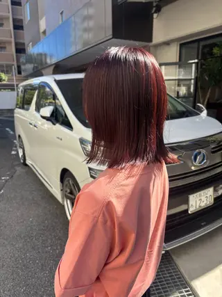ミディアム 井本 早紀のヘアスタイル