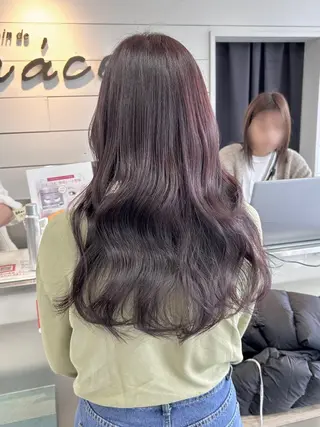 ロング レイヤー/艶髪カラー 森本くるみのヘアスタイル