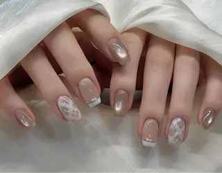 ネイル 🎀PG🩵 ネイルサロンのネイルデザイン
