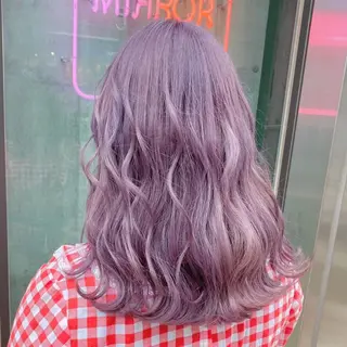 セミロング カラー ヘアアレンジ メンズ キッズ ブリーチの髪様 MASATOのヘアスタイル