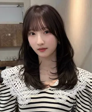 ミディアム しんかい はるかのヘアスタイル