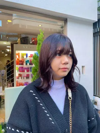 ミディアム カラー メンズパーマ特化 【八王子】鈴木 惟人のヘアスタイル