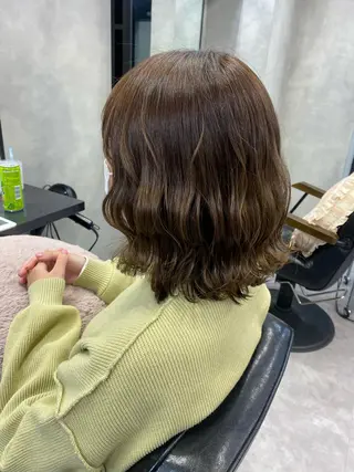 セミロング カラー ヘアアレンジ FAAM Tsuneのヘアスタイル