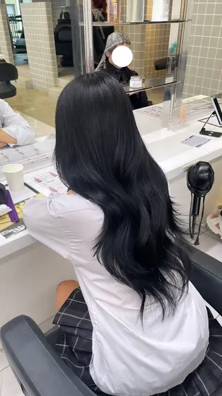ロング カラー 🖤暗髪 | 艶髪 |透明感カラー ゆりのヘアスタイル