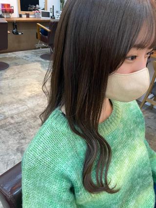 ロング 阿部 智子のヘアスタイル