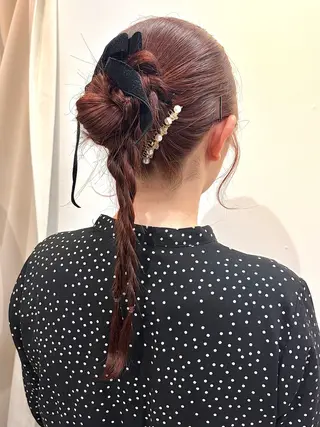 ロング ヘアアレンジ cana 札幌レイヤースタイルのヘアスタイル