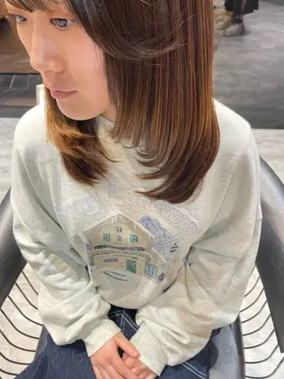 セミロング 🎀無料カットモデル 🎀銀座/akaneのヘアスタイル