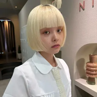 ショート ボブ／暖色 👩🏼HONOKAのヘアスタイル