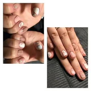 ネイル モチの良さ◉ フィルインネイル♡のネイルデザイン