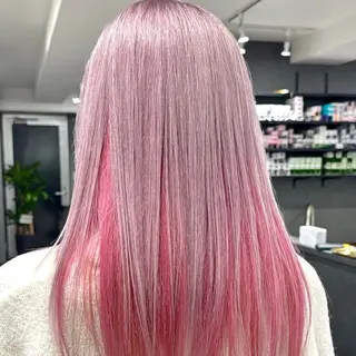 カラー Yoshiいろあそび 八王子/ハイトーンのヘアスタイル