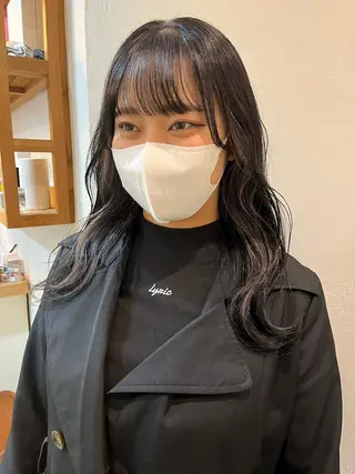 ロング カラー パーマ ヘアアレンジ メンズ nishi fuyumiのヘアスタイル