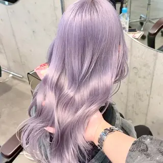 ロング カラー ヘアアレンジ ✨ブリーチカラー× 艶髪SUZU🛼🫧のヘアスタイル