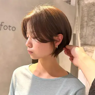 ショート カラー 骨格診断で絶対可愛い ✨丸みショート✨凌弥のヘアスタイル