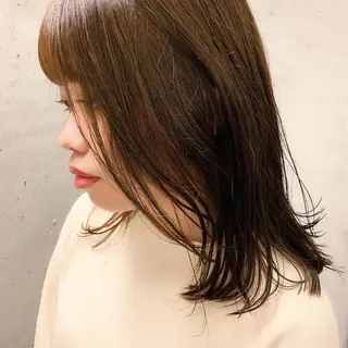 ミディアム カラー 中川 竜誠のヘアスタイル