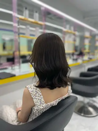 セミロング カラー ヘアアレンジ 【透明感×レイヤー】 🍃RIKU🍃のヘアスタイル