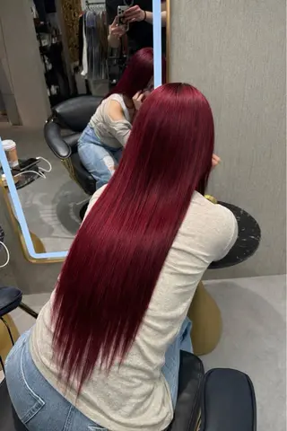 ロング カラー 🐺新宿manabu カットモデルエクステのヘアスタイル