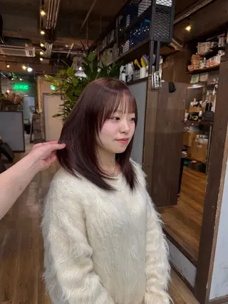 カラー 河野 朱里のヘアスタイル