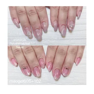 ミディアム ネイル 🐾enen style 🐾のネイルデザイン