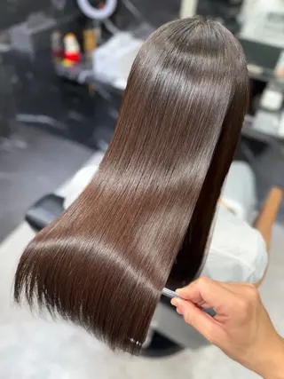 ロング カラー JIN|朝楽になる 乾かしただけで極艶髪のヘアスタイル