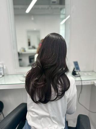 カラー 韓国風小顔カット🫧 トレンドスタイルのヘアスタイル