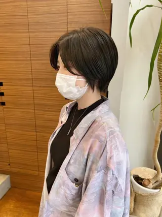 ショート 柏木  彩花のヘアスタイル