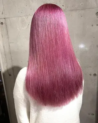 ロング カラー lani ブリーチ /ダブルカラーのヘアスタイル
