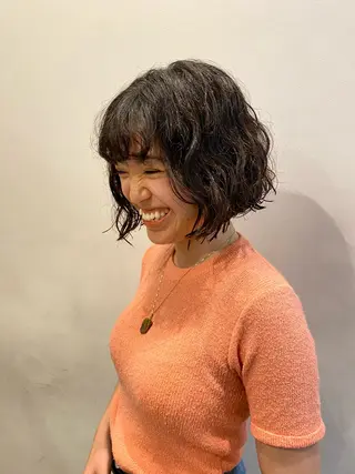 ショート パーマ やました もえかのヘアスタイル