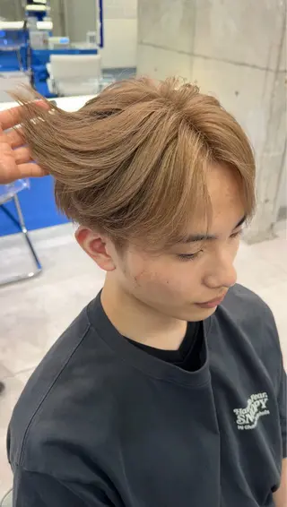 ショート カラー メンズ メンズブリーチ カラーhirokoのヘアスタイル