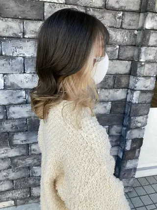 セミロング カラー ✂️似合わせの魔術師 石田一樹✂️のヘアスタイル