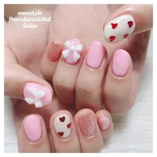 ミディアム ネイル 🐾enen style 🐾のネイルデザイン