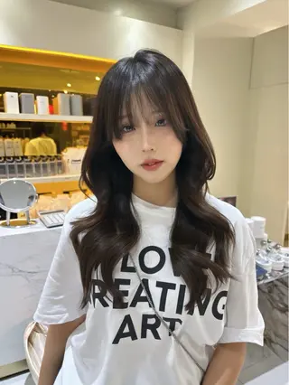 ロング hiyori🎀 韓国レイヤーのヘアスタイル